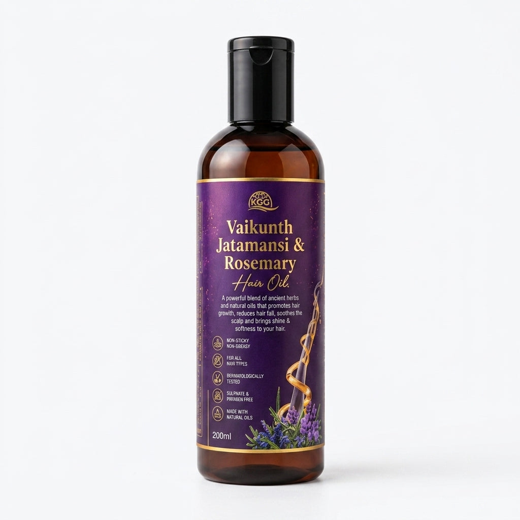 Vaikunth Jatamansi & Rosemary Hair Oil for Hair Growth & Hair Fall Control