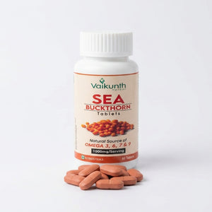 Vaikunth Herbal Sea Buckthorn Tablets | 1000mg | 60 Tablets